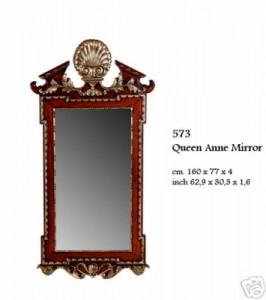 Antique Style Queen Anne Mirror