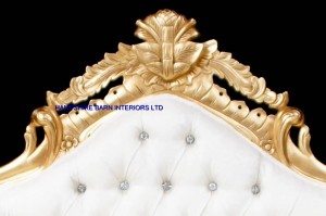 royal palace wedding set gold and ivory cream one sofa and two thrones all highly carved from mahogany.3