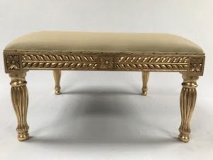 A A 1 Wedding Stool Gold Leaf Frame with easiclean Faux Leather