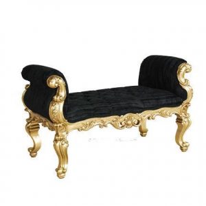 ABSOLEM SMALL CHAISE BENCH SEAT STOOL CAN BE MADE IN OTHER FINISHES FABRICS MADE TO ORDER 
